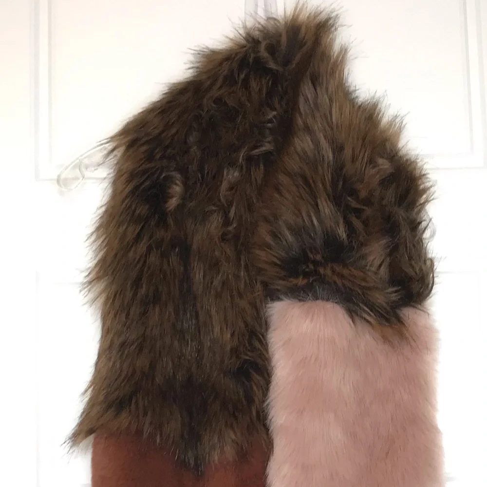 NORDSTROM Halogen NEW Boho Faux Fur Scarf Stole